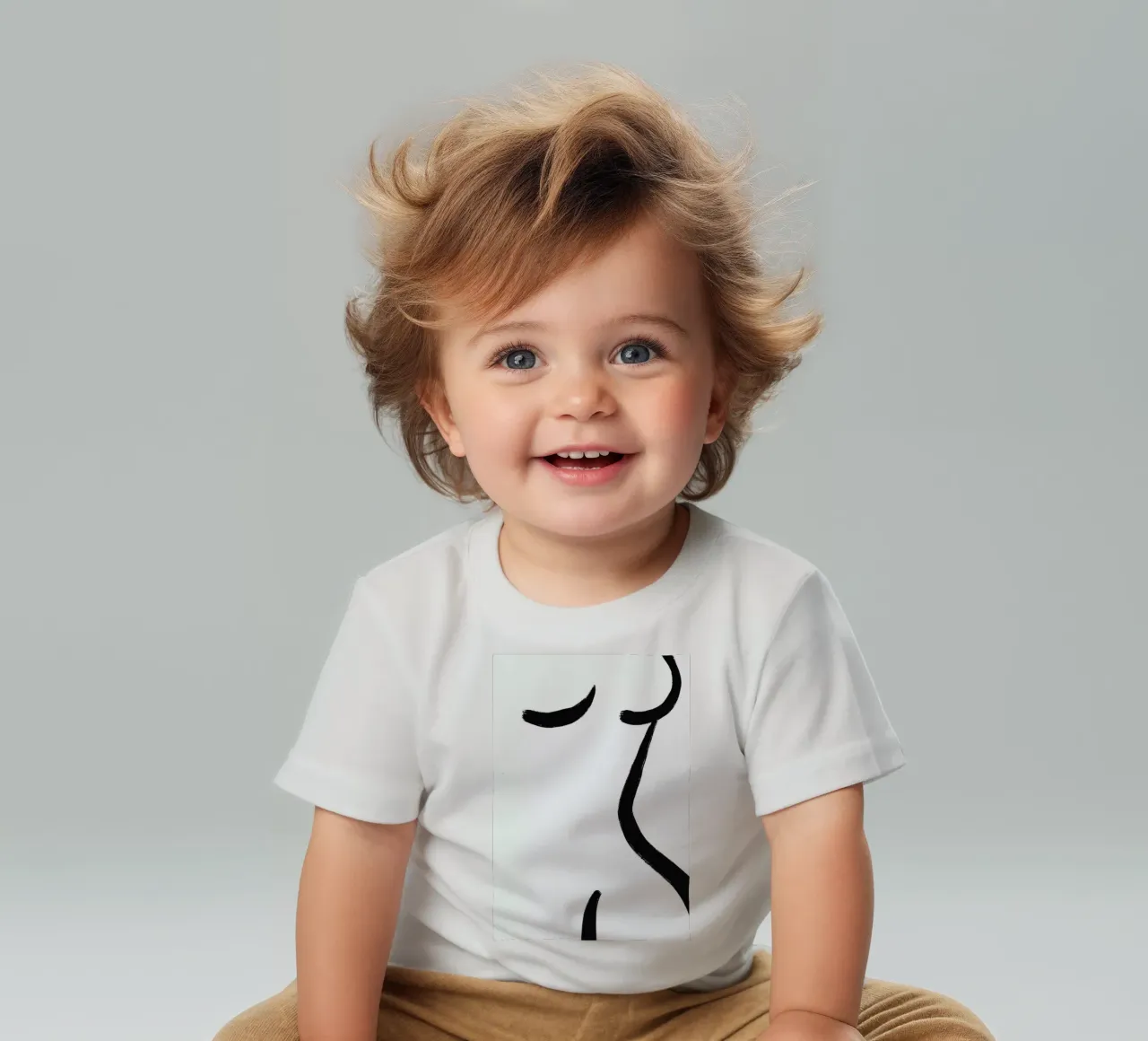 Curve baby t-shirt van Graphite