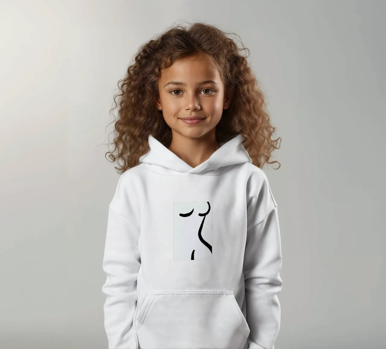 Curve felpa bambino con cappuccio da Graphite