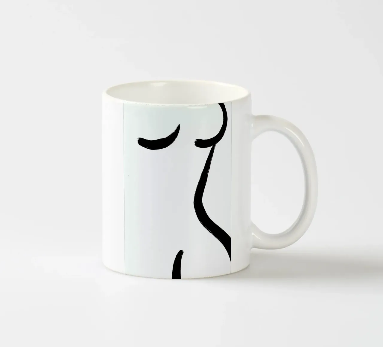 Curve mug en céramique de Graphite
