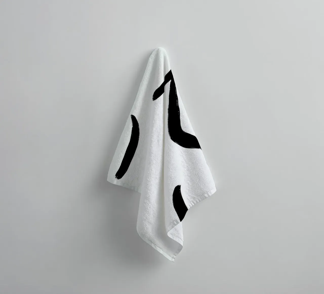 Curve asciugamano da bagno da Graphite