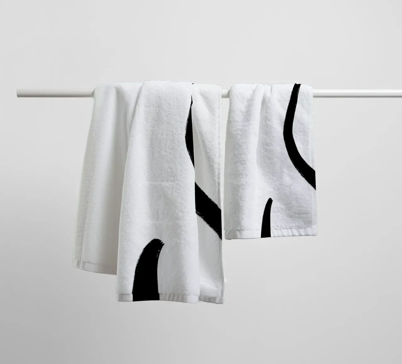 Curve asciugamano da bagno da Graphite