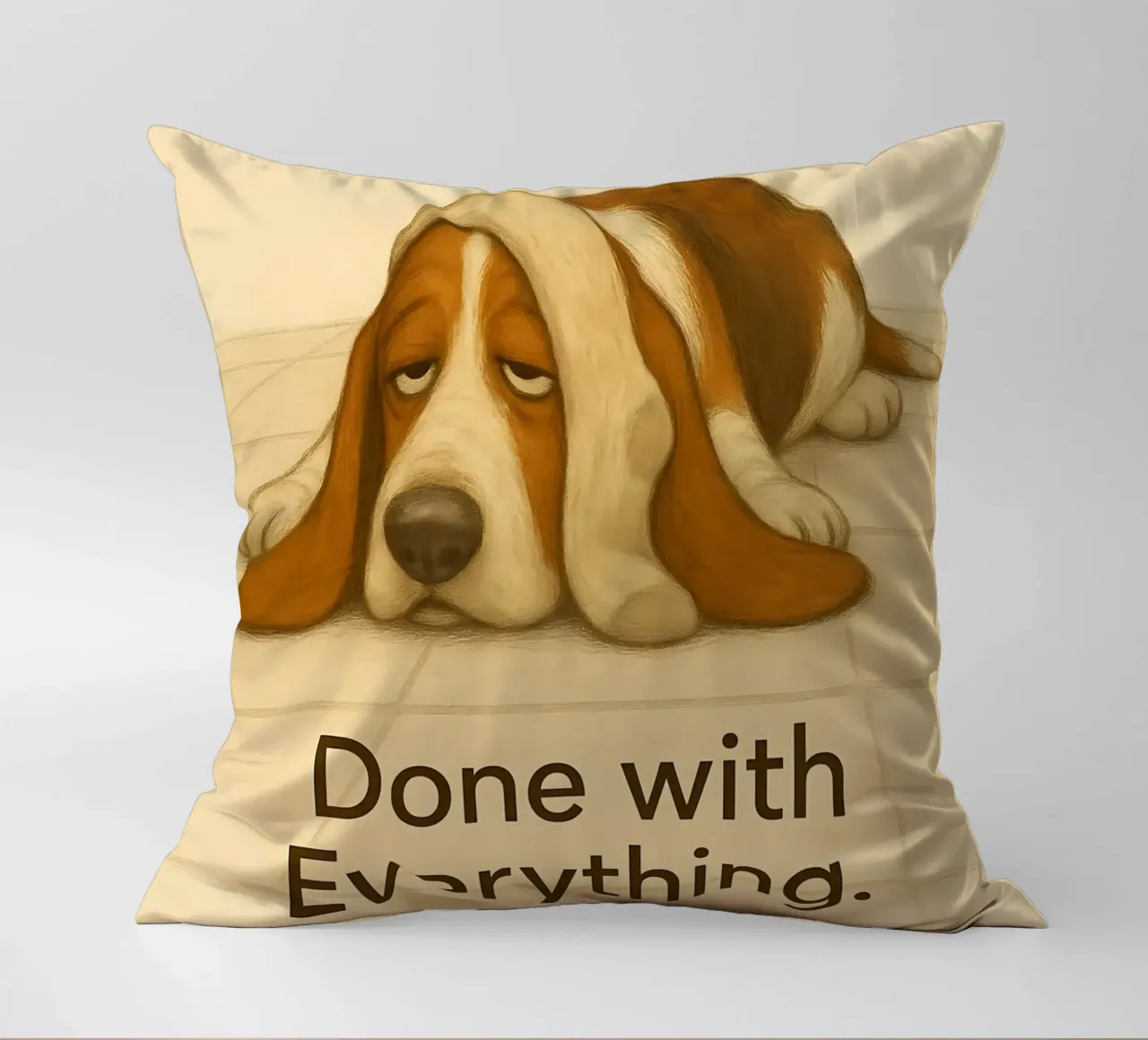 Meme divertente sul cane cuscino da Funny Humor Art