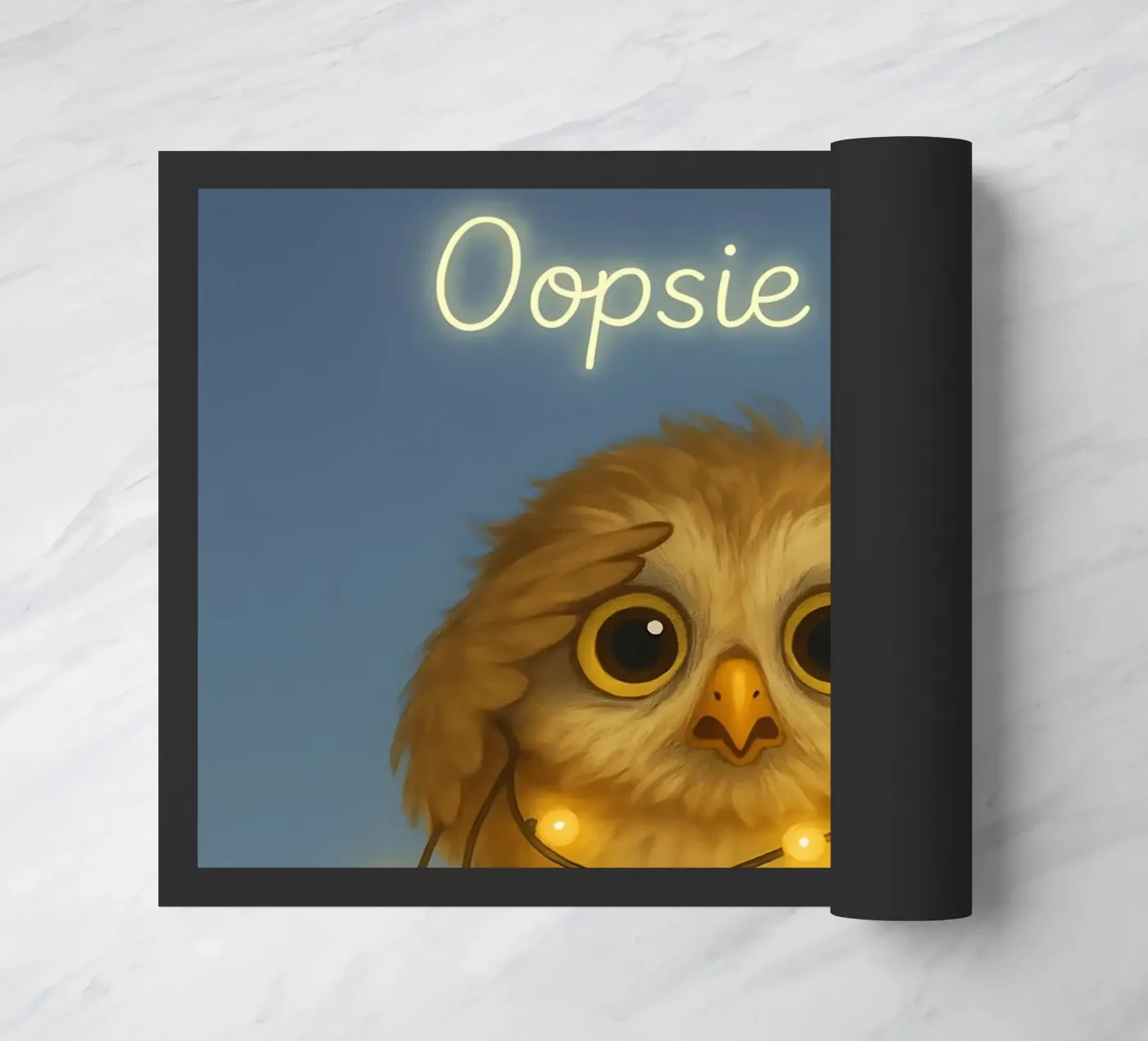 Grappige Uil Meme deurmat van Funny Humor Art