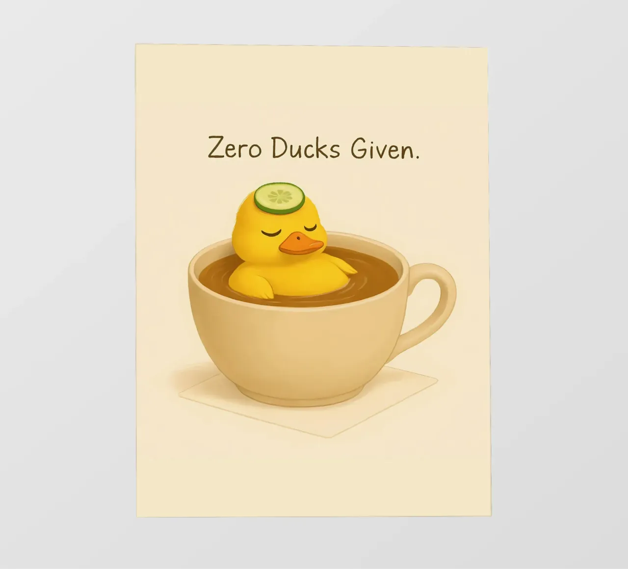 Funny Duck Meme 3 pellicola backlit da Funny Humor Art