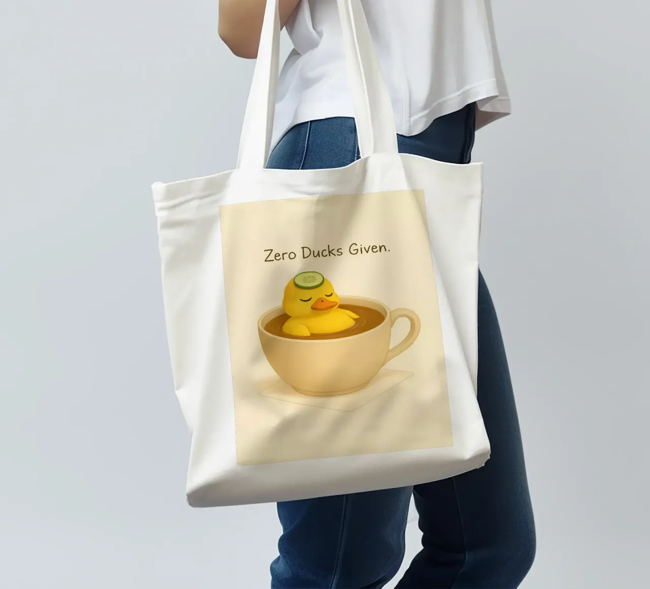 Funny Duck Meme 3 borsa in juta da Funny Humor Art