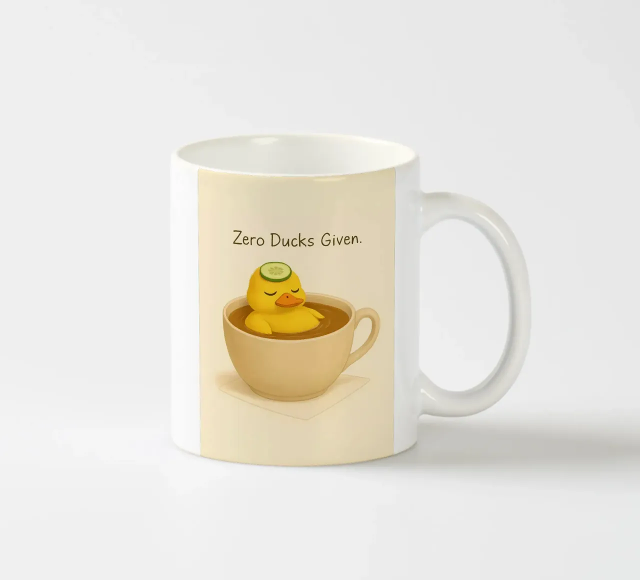 Funny Duck Meme 3 tazza in ceramica da Funny Humor Art