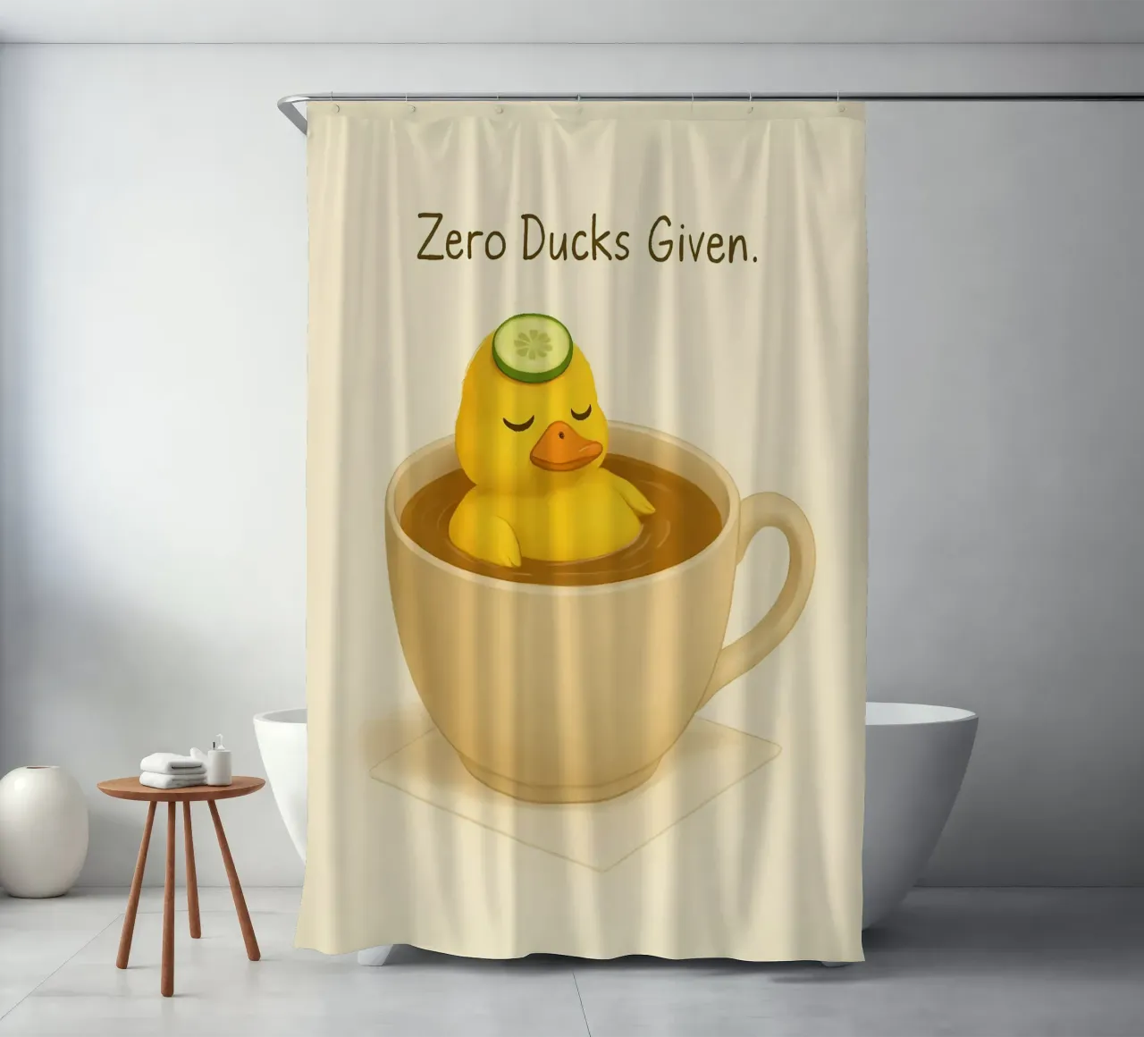 Funny Duck Meme 3 tenda da doccia da Funny Humor Art