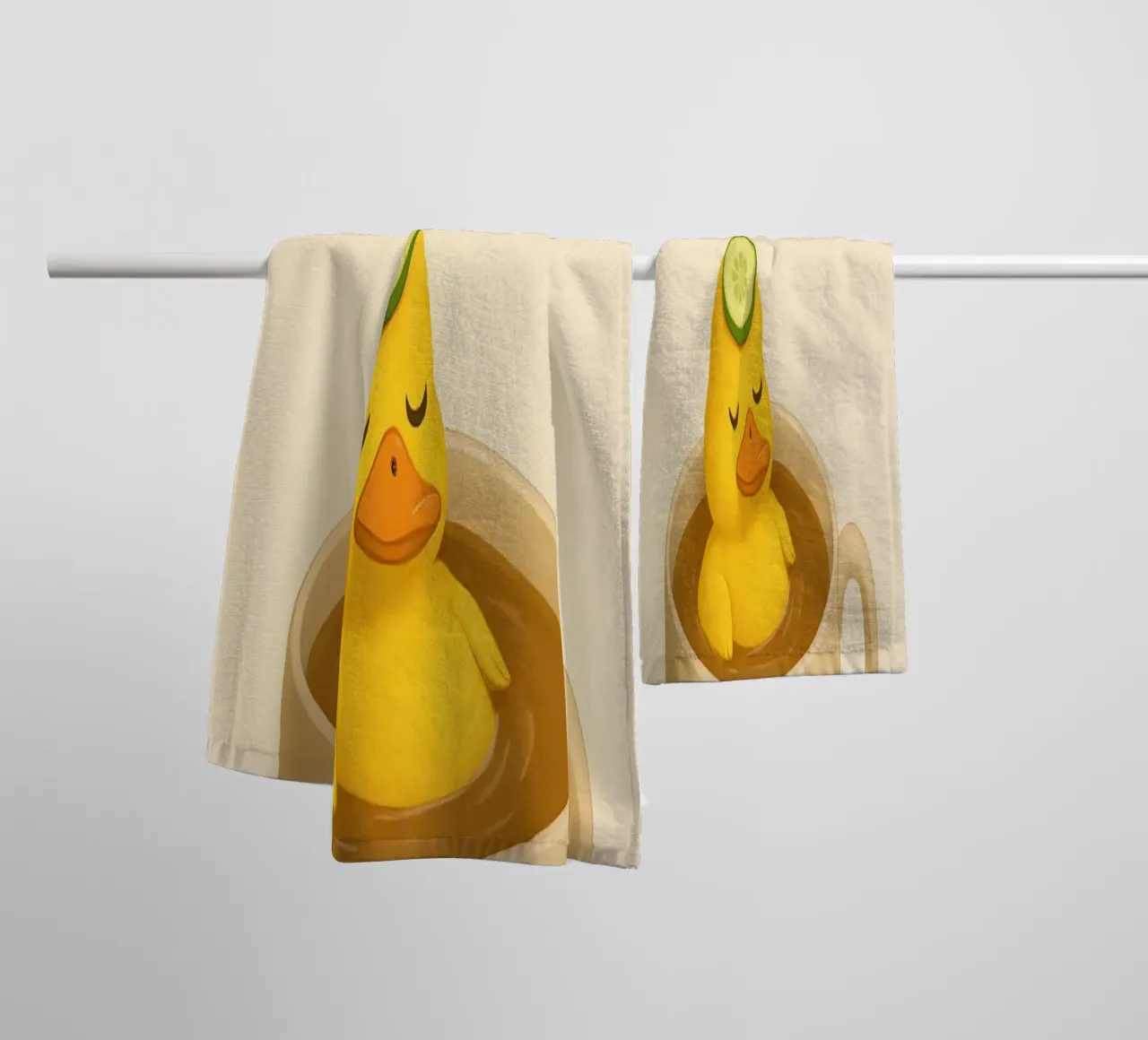 Funny Duck Meme 3 asciugamano da bagno da Funny Humor Art