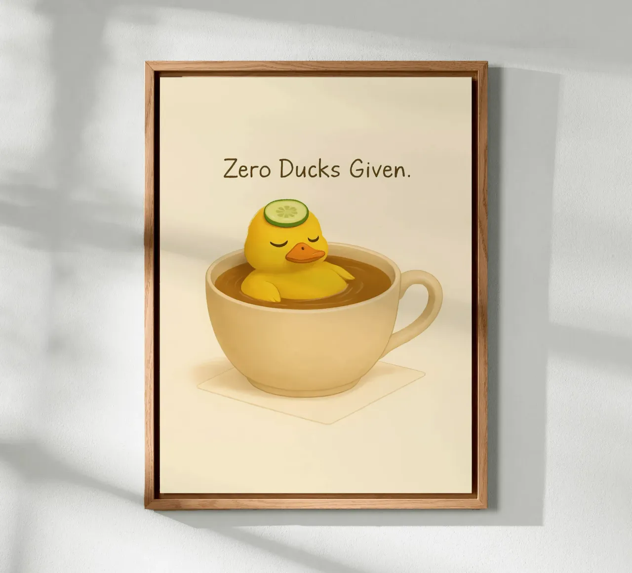Funny Duck Meme 3 alluminio dibond da Funny Humor Art