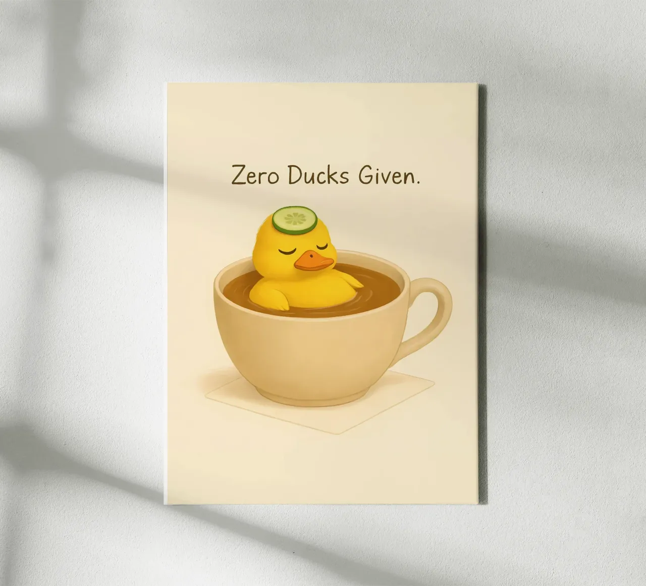 Funny Duck Meme 3 tela con Cornice a cassetta da Funny Humor Art