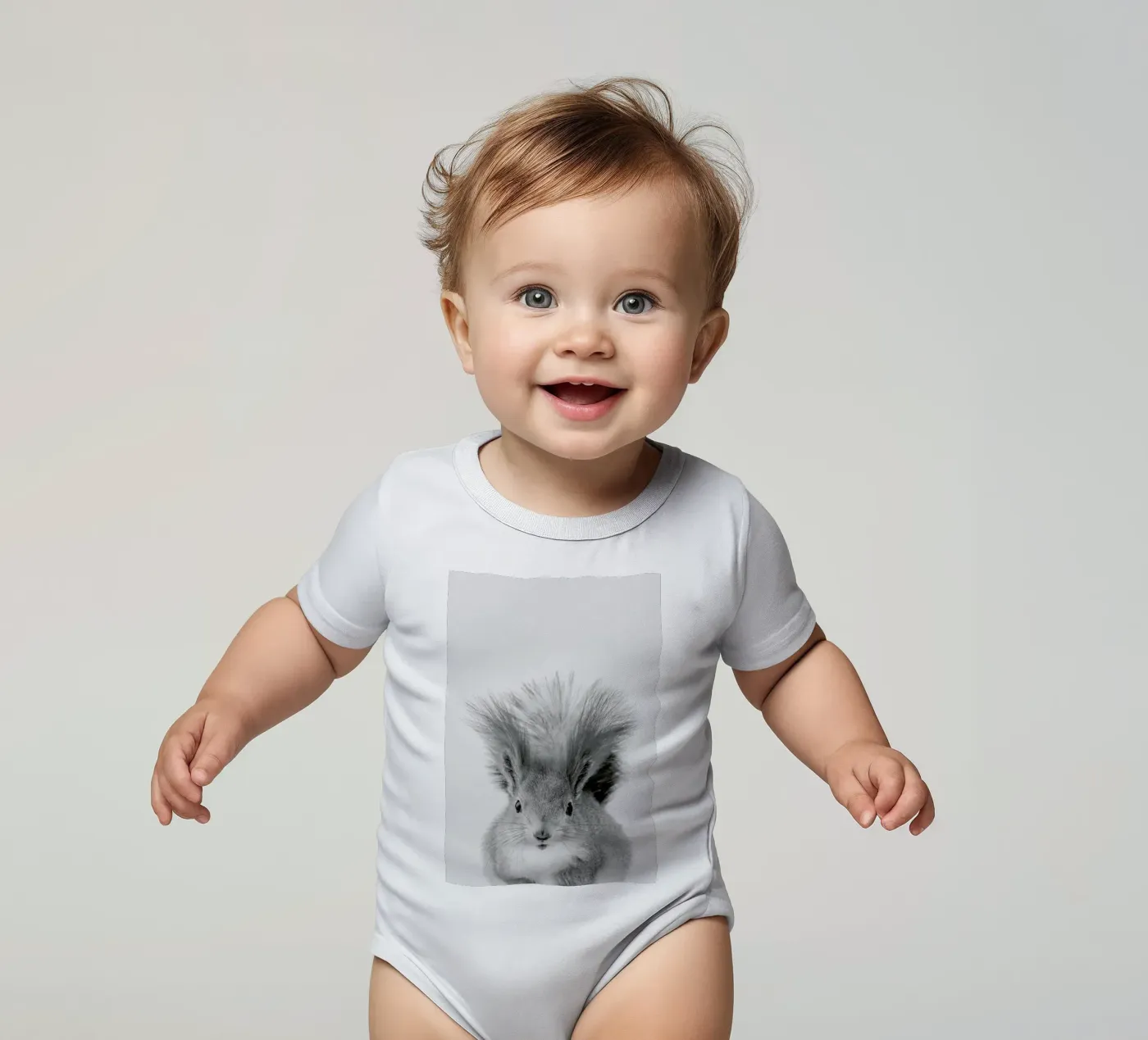 Squirrel Kurzarm Babybody von Paws & Claws