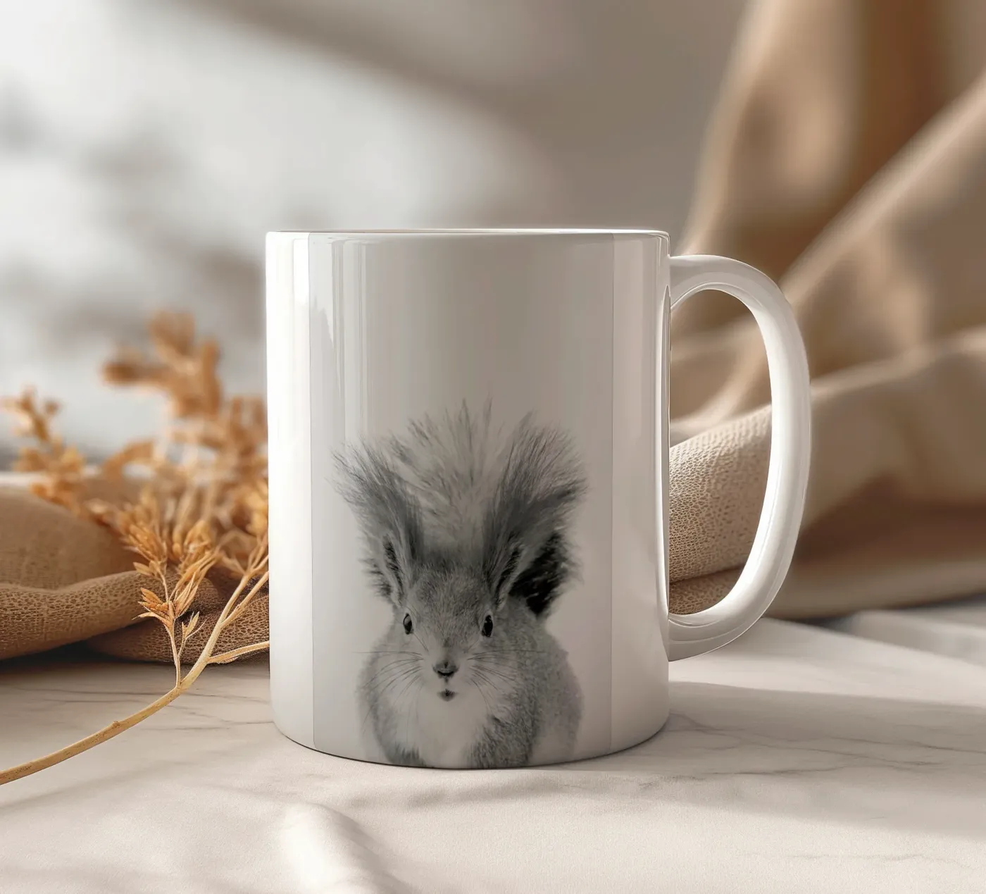 Squirrel ceramic mug by Paws & Claws