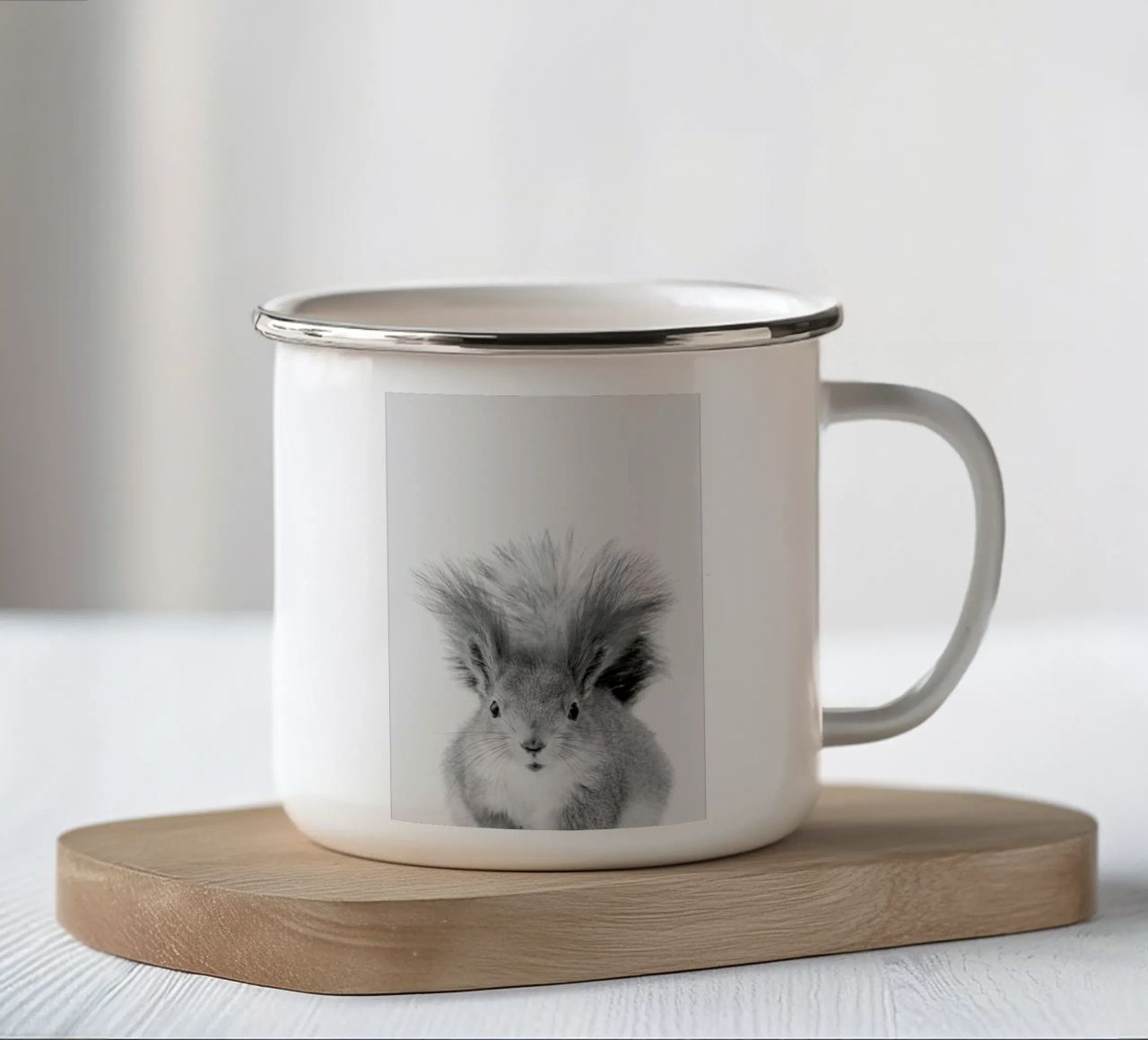 Squirrel tazza in smalto da Paws & Claws