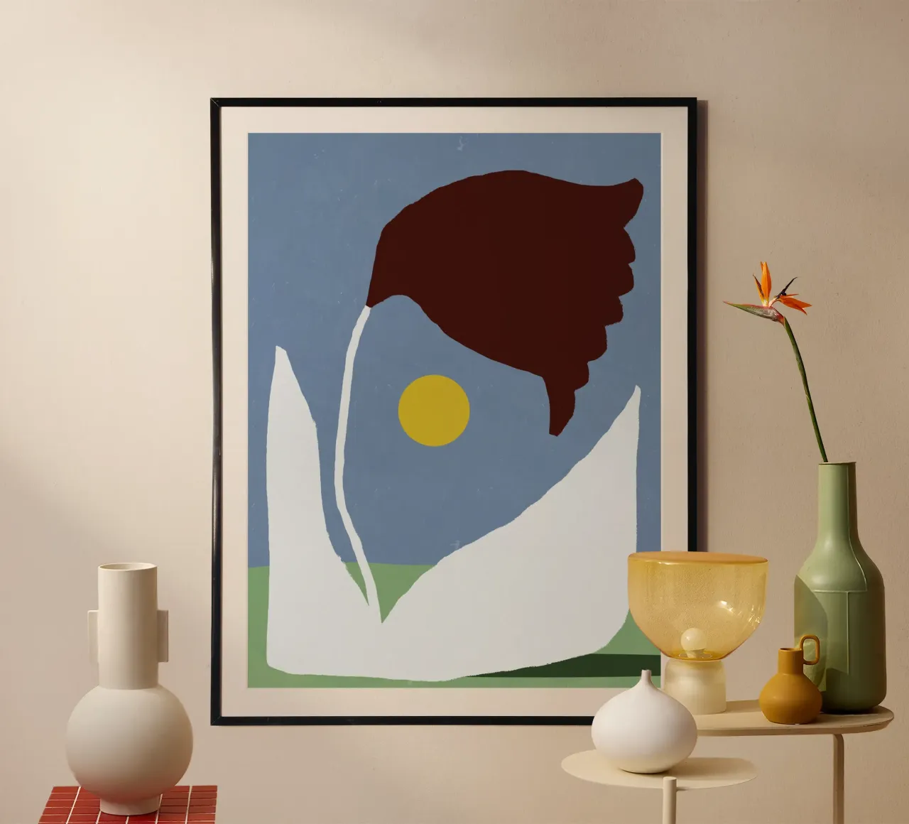Fiore essiccato poster con telaio in plastica da Little Dean