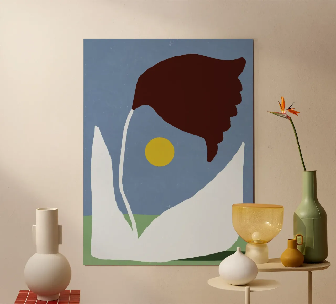 Fiore essiccato poster con telaio in plastica da Little Dean
