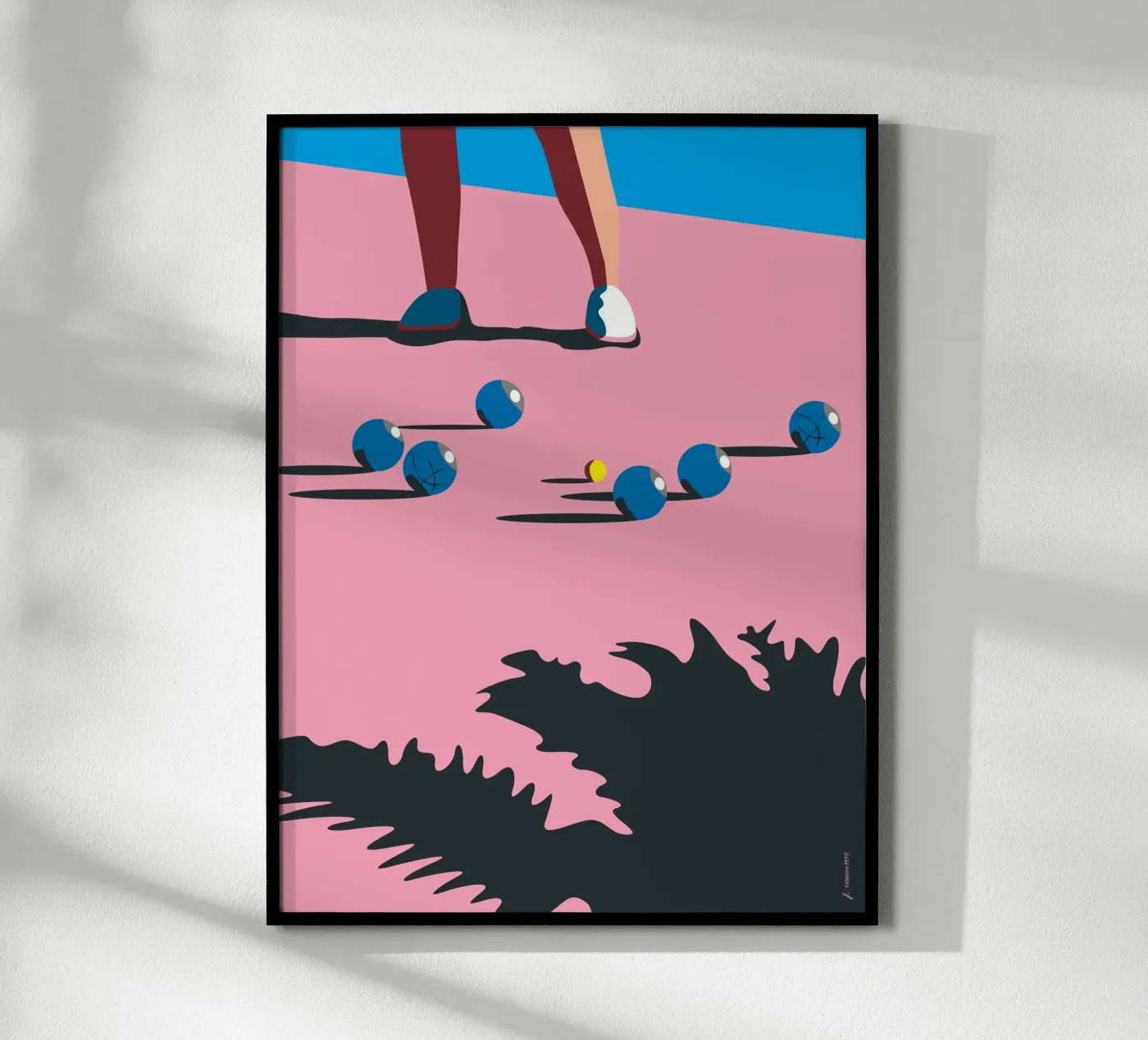 Pétanque poster by Fabienne Petit