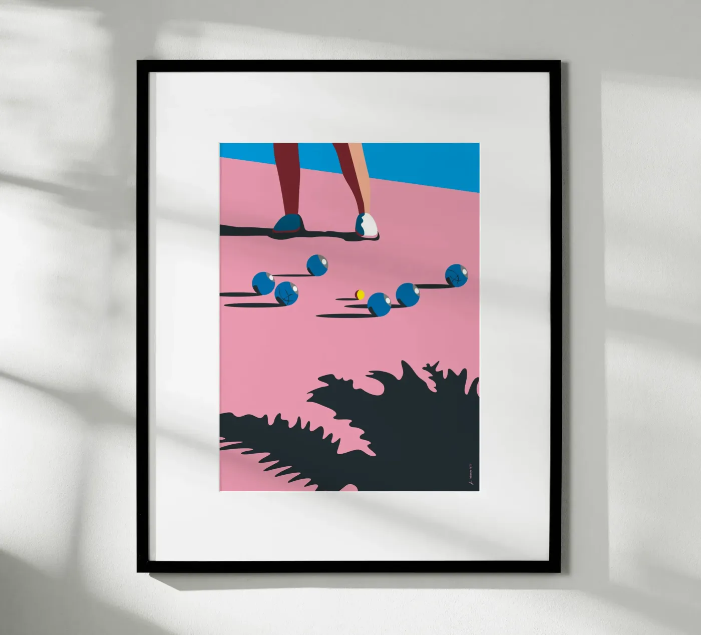 Pétanque poster by Fabienne Petit