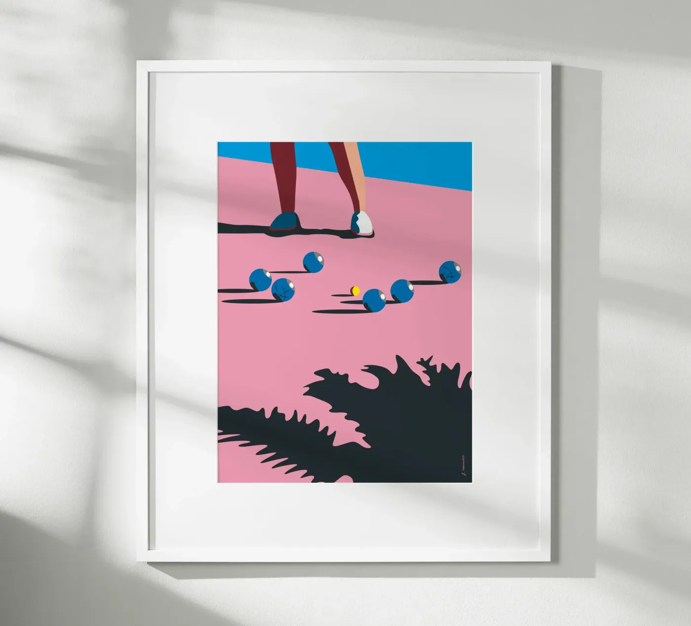 Pétanque poster by Fabienne Petit