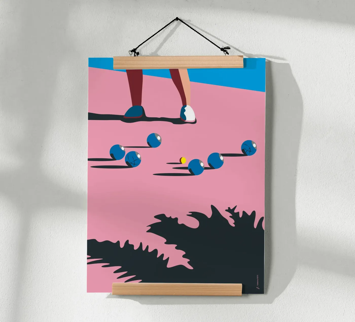 Pétanque poster by Fabienne Petit
