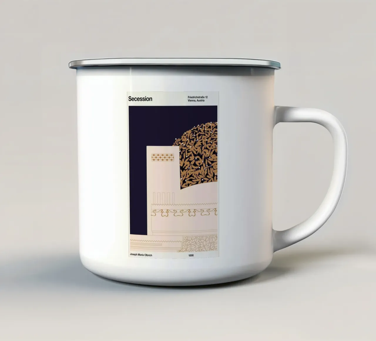 Secession tazza in smalto da Florent Bodart