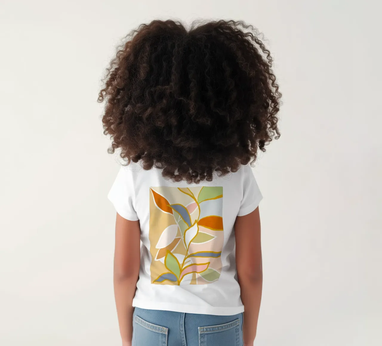 Closer to Nature • Botanical flow in Sunny Pastels kids t-shirt by Dominique Vari