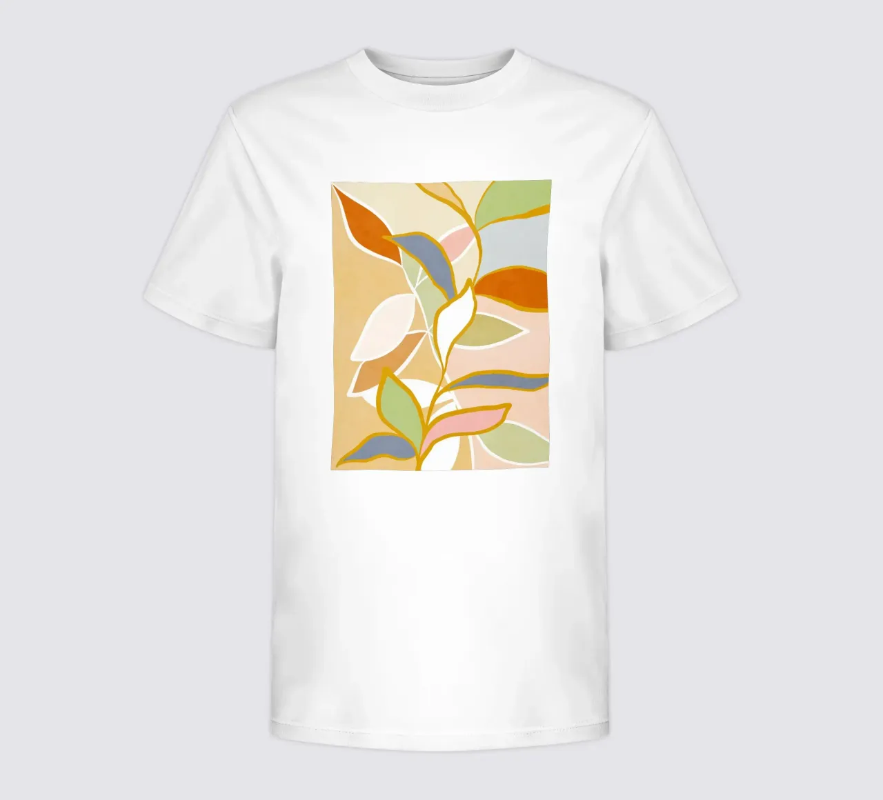 Closer to Nature • Botanical flow in Sunny Pastels kids t-shirt by Dominique Vari
