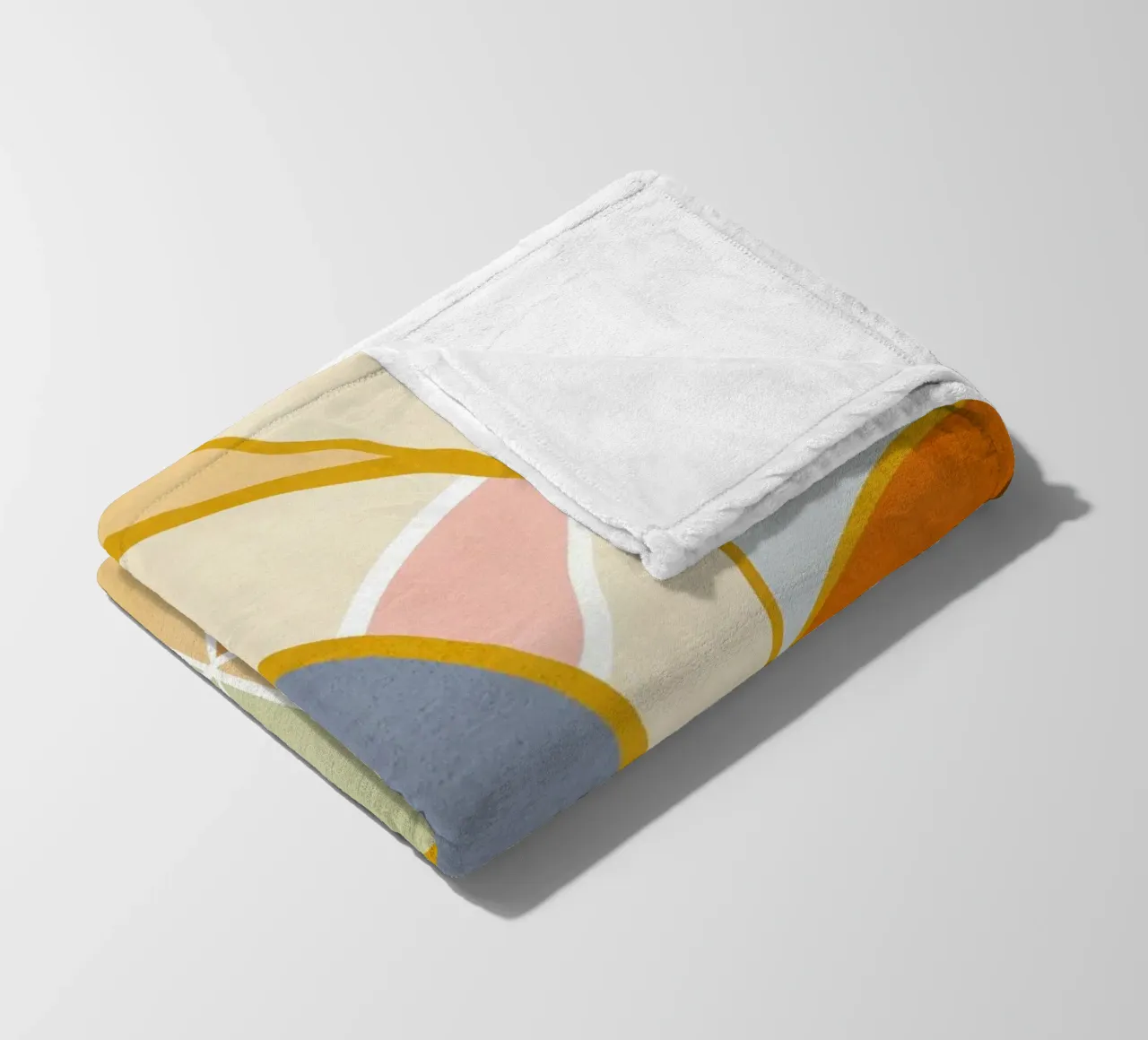 Closer to Nature • Botanical flow in Sunny Pastels fleece blanket by Dominique Vari