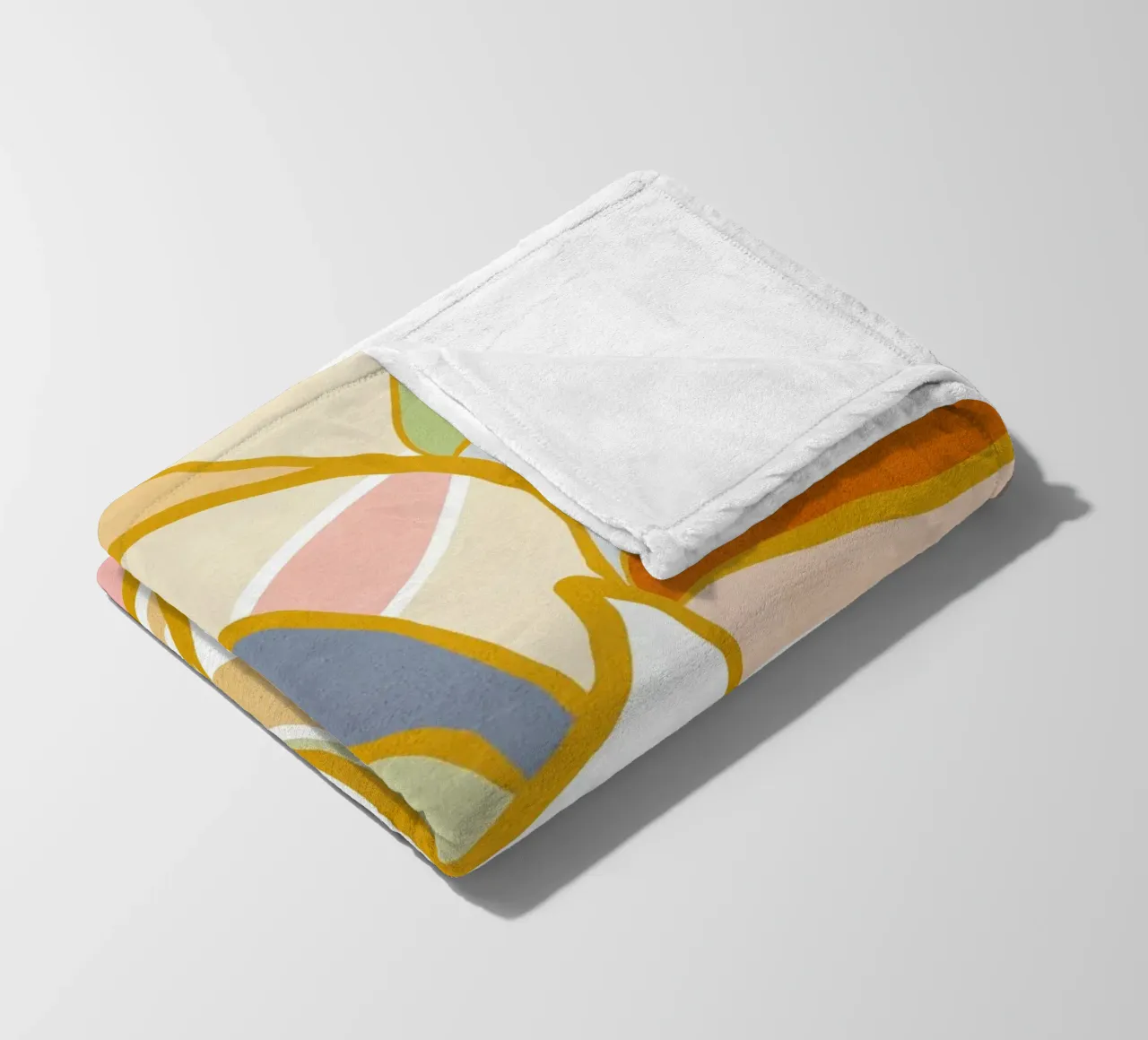 Closer to Nature • Botanical flow in Sunny Pastels fleece blanket by Dominique Vari