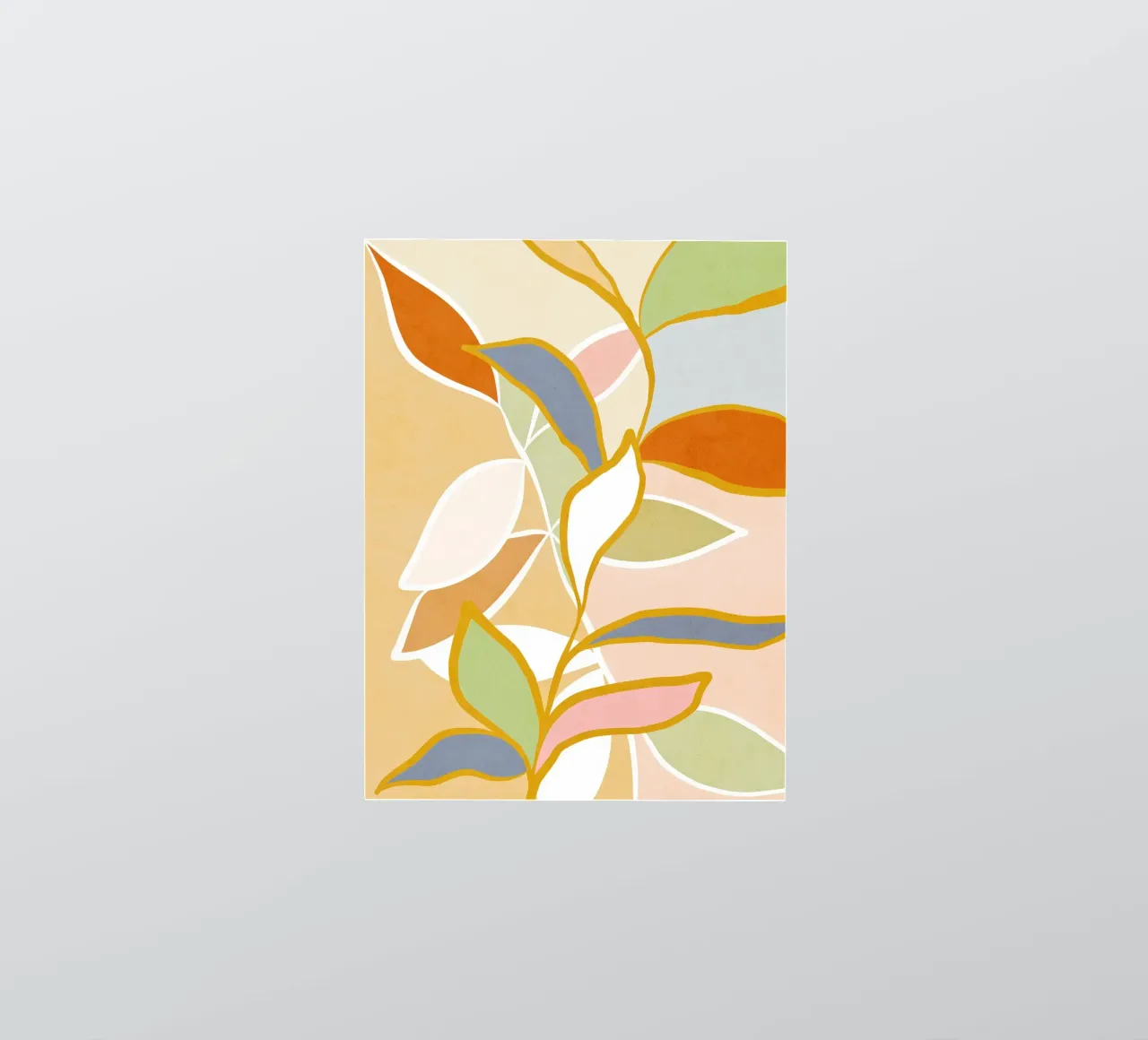Closer to Nature • Botanical flow in Sunny Pastels sticker by Dominique Vari