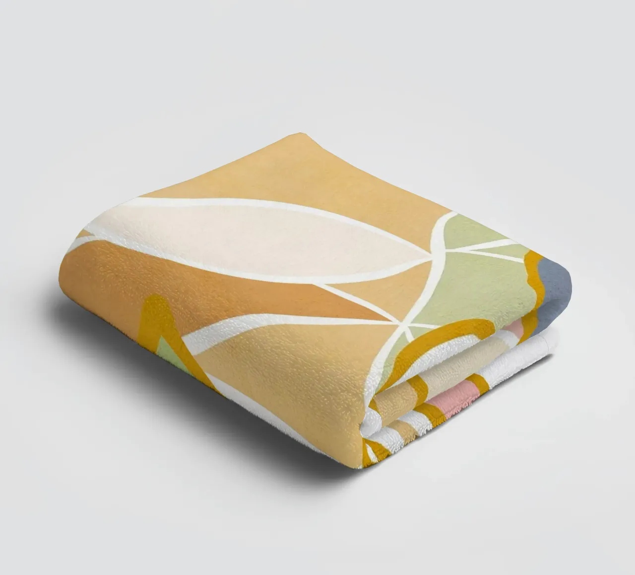 Closer to Nature • Botanical flow in Sunny Pastels towel by Dominique Vari
