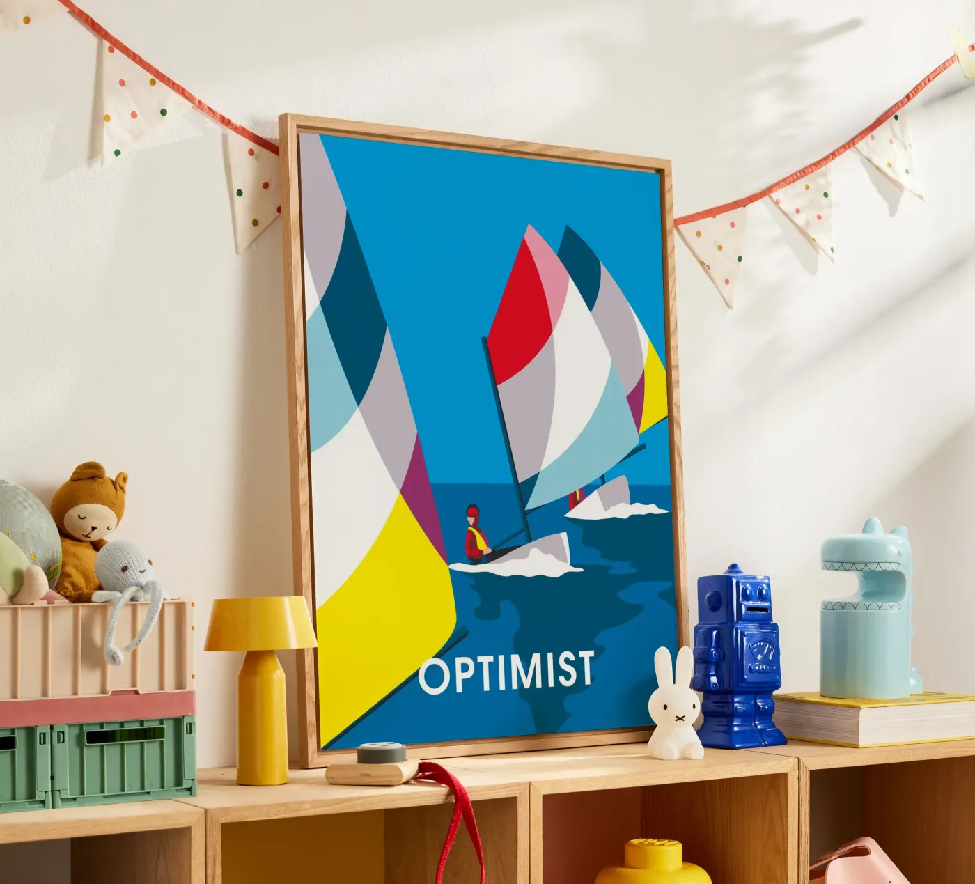Optimist Acryl-Glas von Fabienne Petit