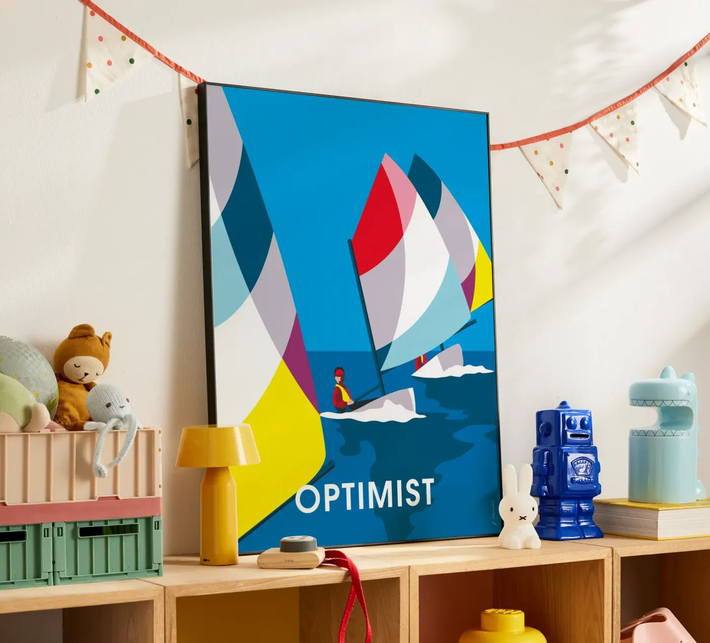 Optimist alluminio dibond da Fabienne Petit