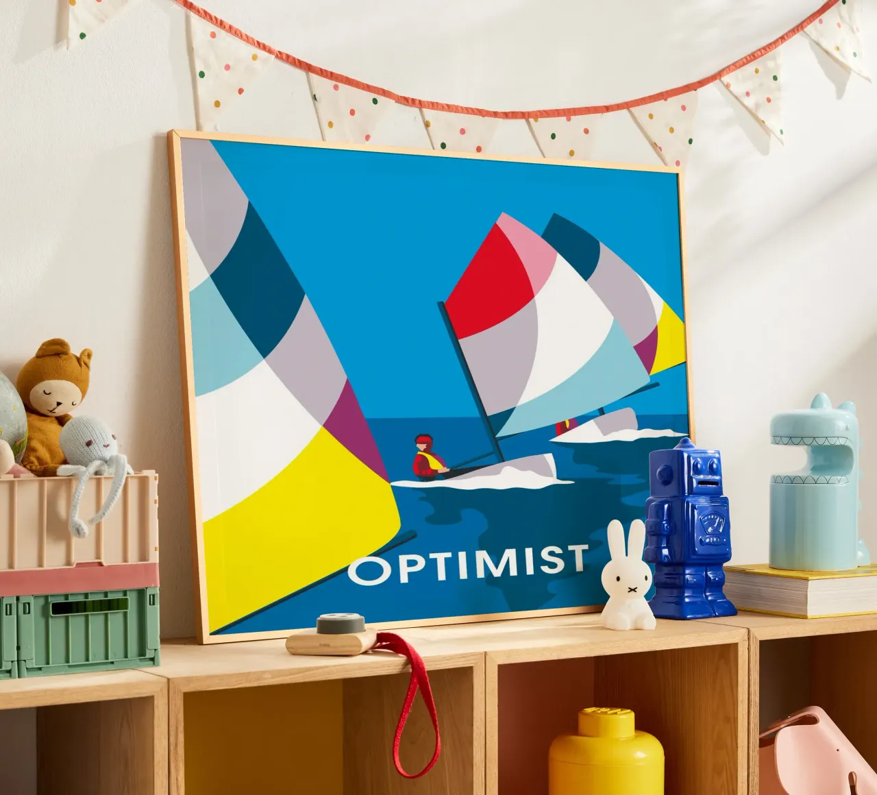 Optimist poster van Fabienne Petit