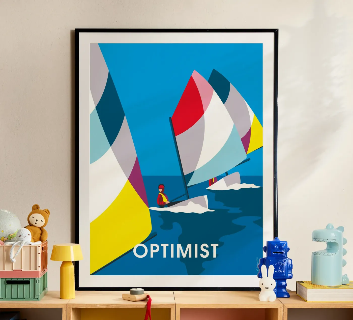 Optimist poster de Fabienne Petit