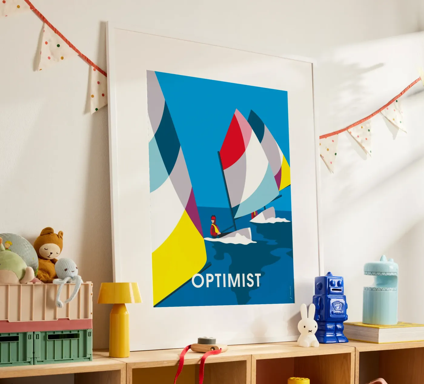 Optimist poster de Fabienne Petit