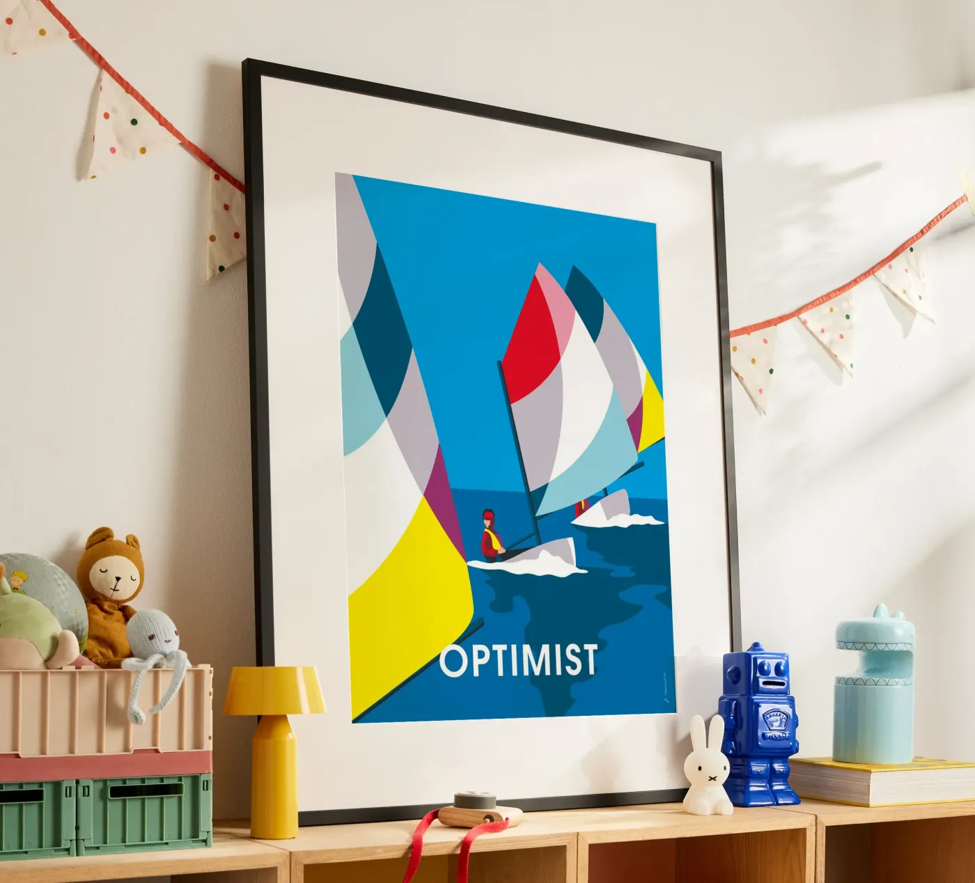 Optimist poster de Fabienne Petit