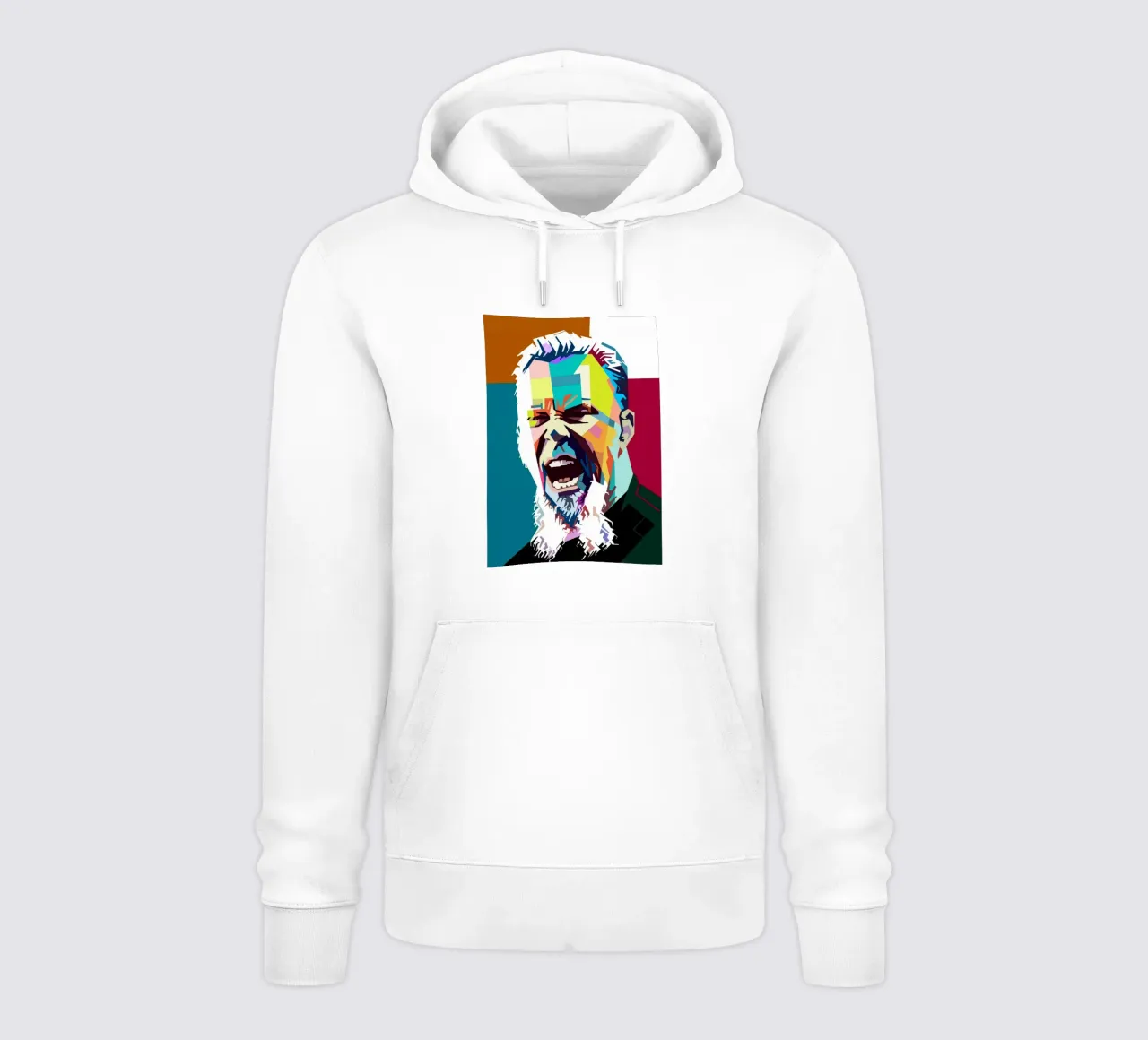 James Hetfield Metallica pop art felpa con cappuccio da Hantamrata