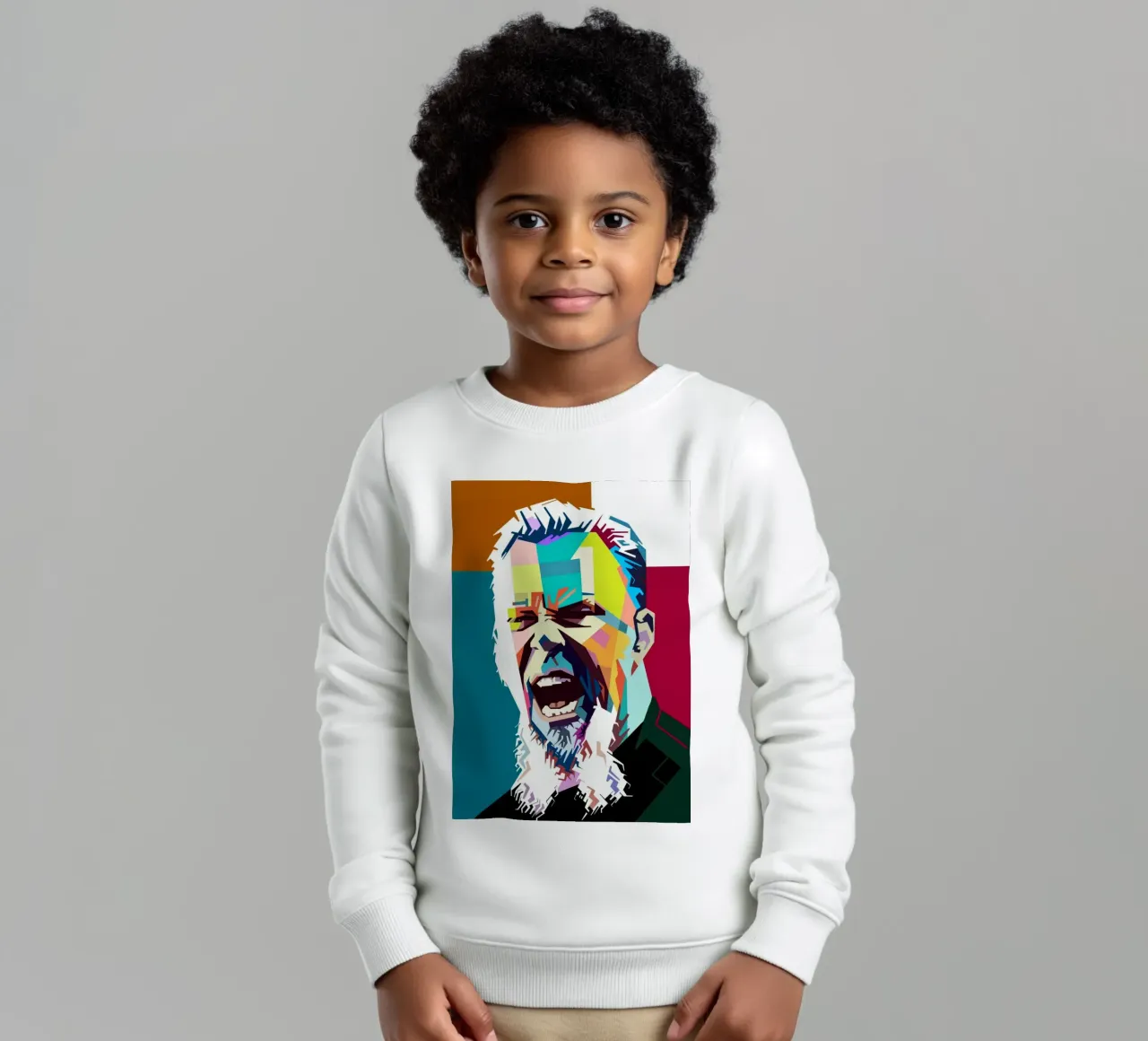 James Hetfield Metallica pop art felpa bambino da Hantamrata