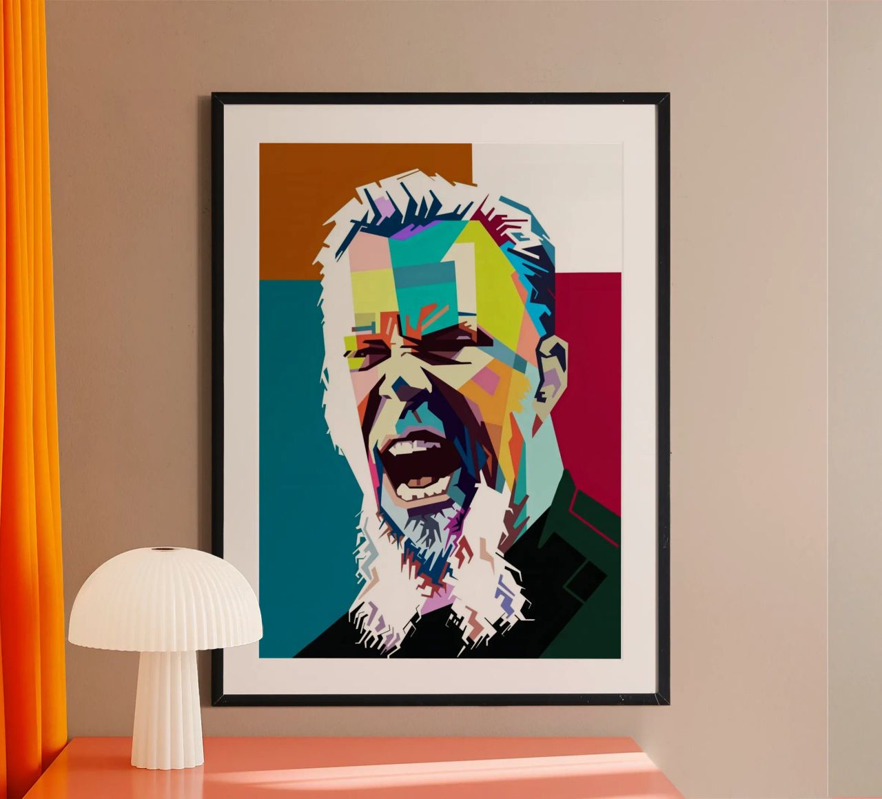 James Hetfield Metallica arte pop poster de Hantamrata
