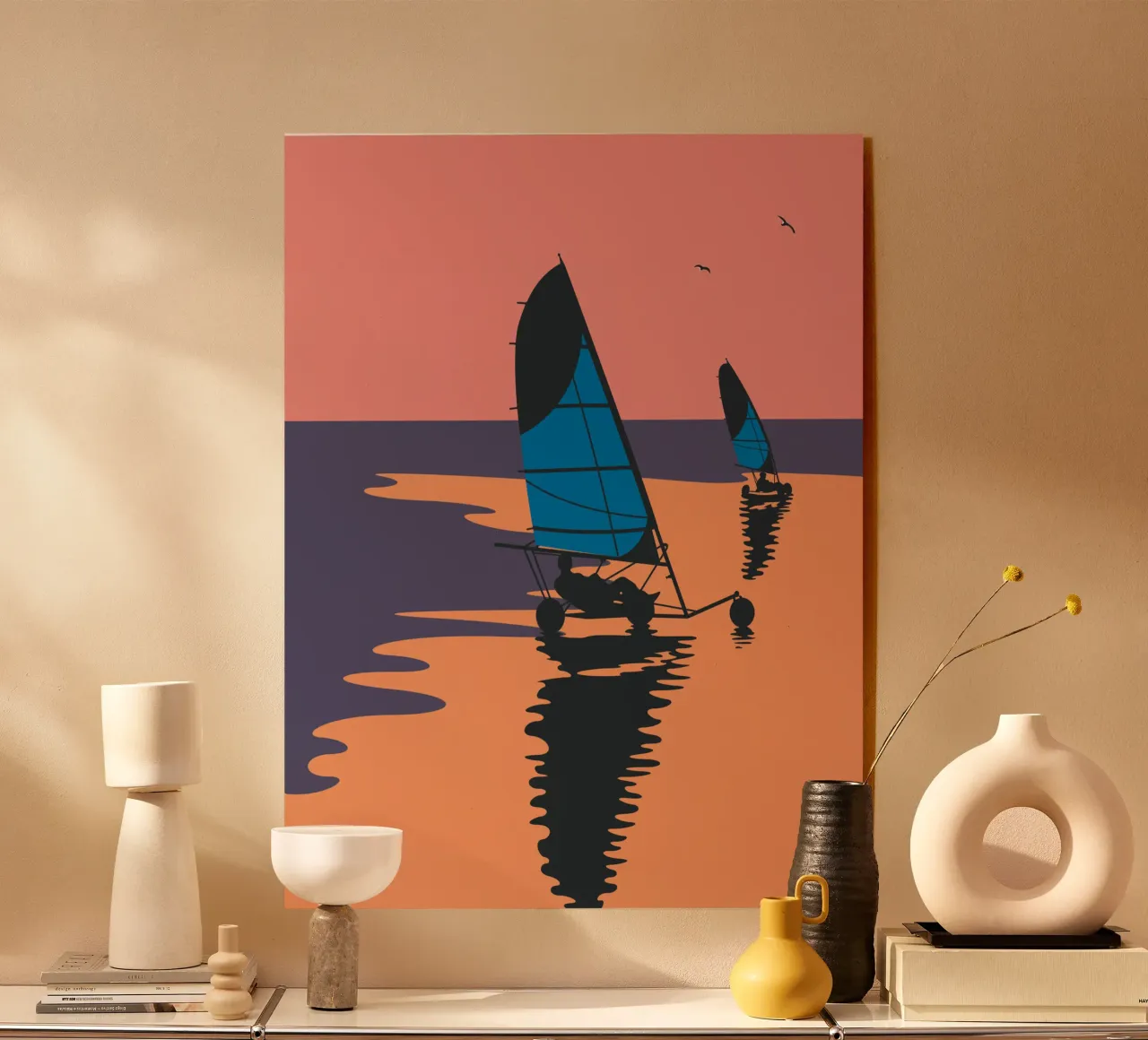 Barche a vela plexiglass da Fabienne Petit