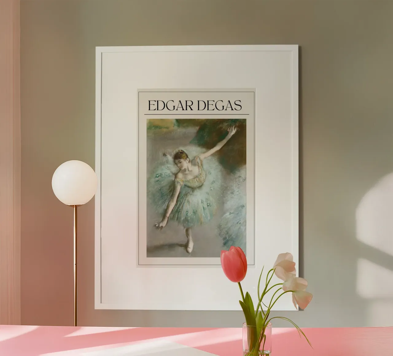 Die Tänzerin - Edgar Degas Poster von Second Canvas