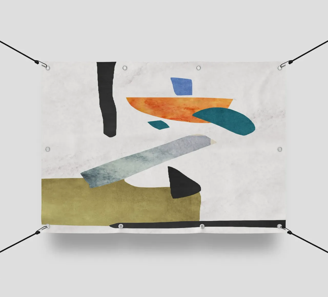 Abstract geometric x telo in pvc da ramosashop