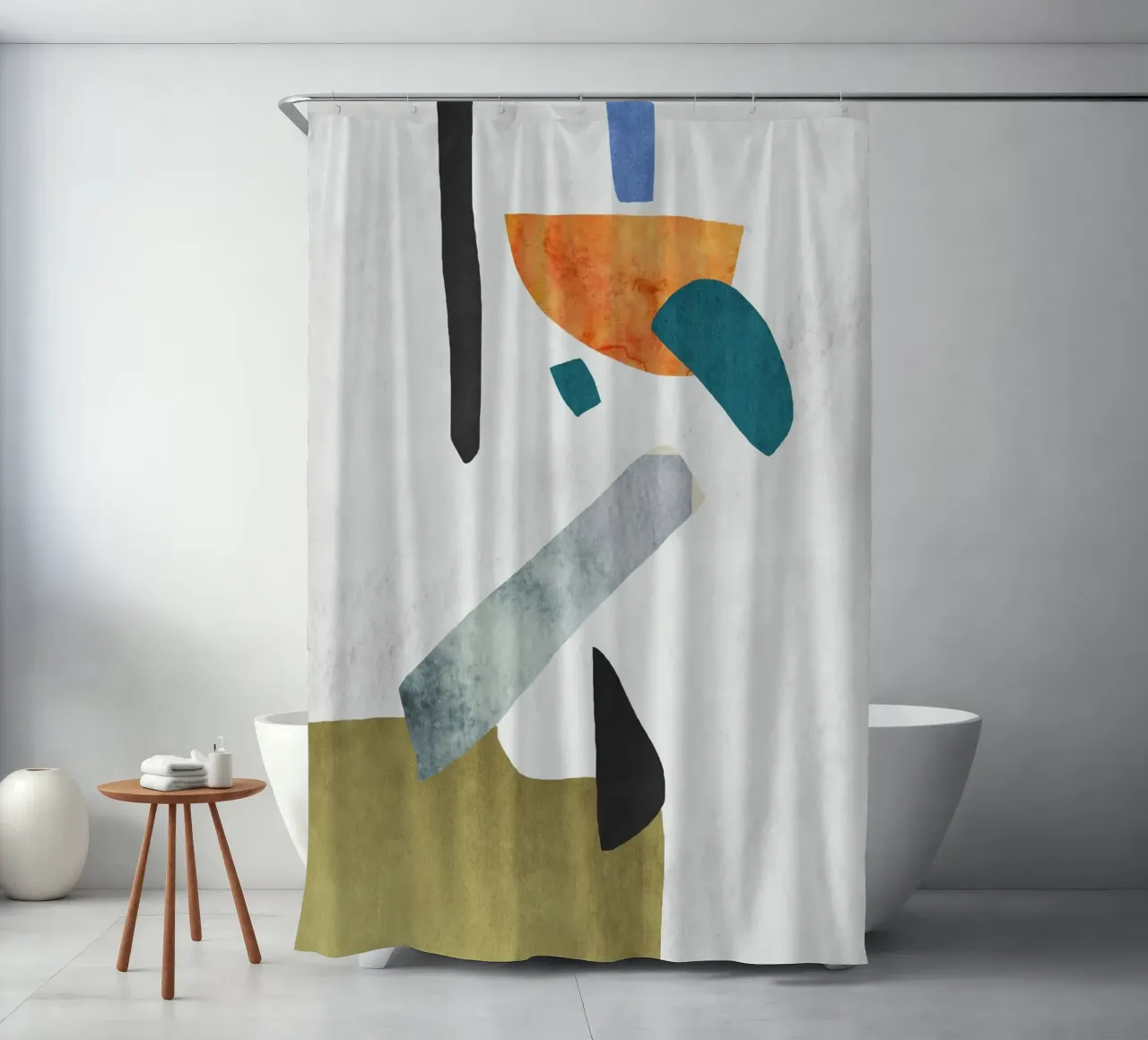 Abstract geometric x shower curtain by ramosashop