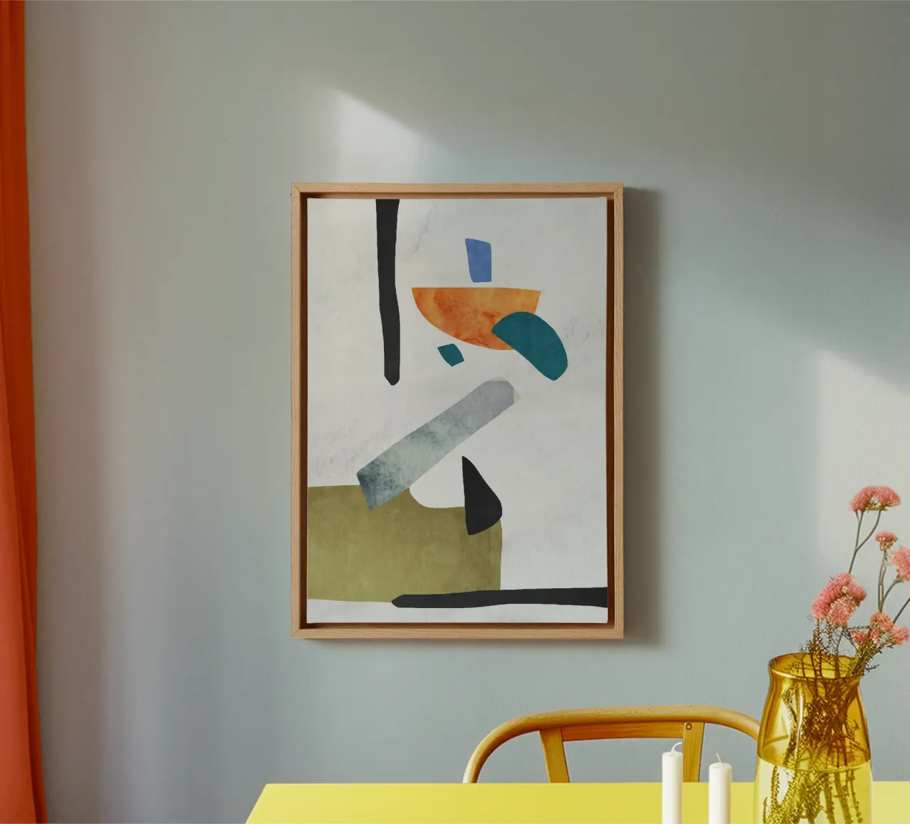 Abstract geometric x tela con Cornice a cassetta da ramosashop