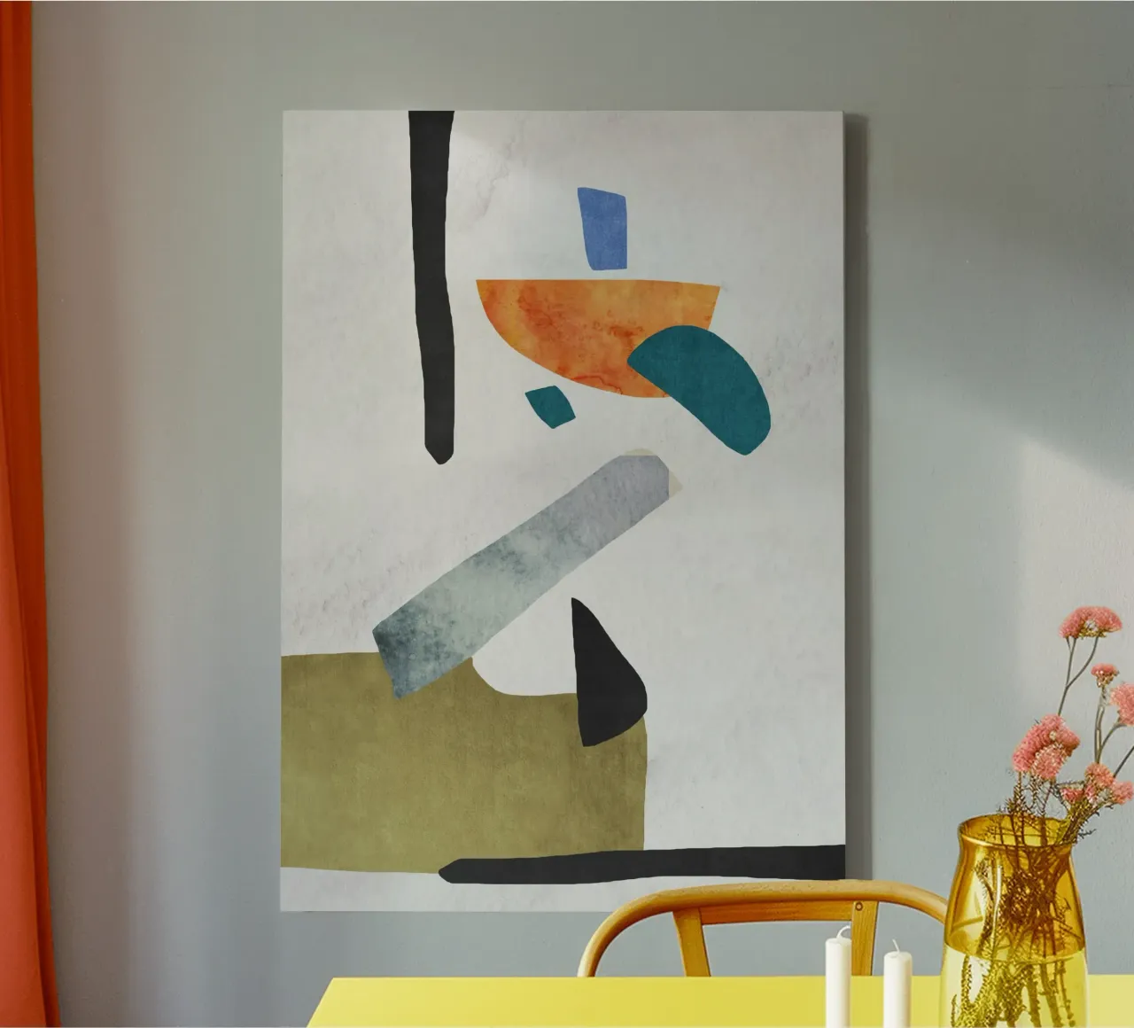 Abstract geometric x tela con Cornice a cassetta da ramosashop