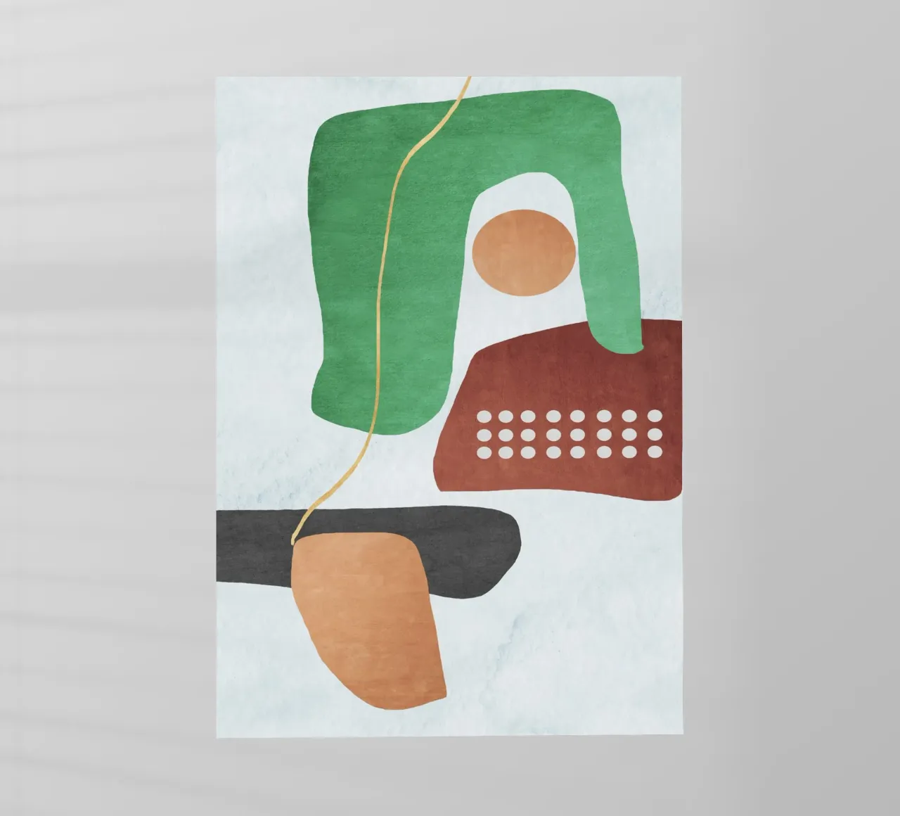 Abstract geometric  earth tones pellicola backlit da ramosashop