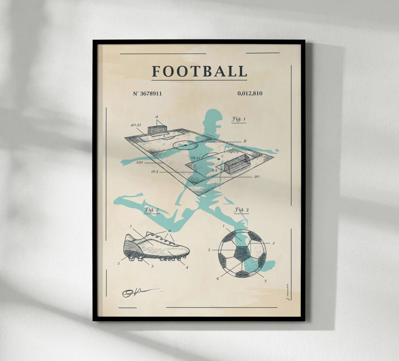 Brevet du football poster de Fabienne Petit