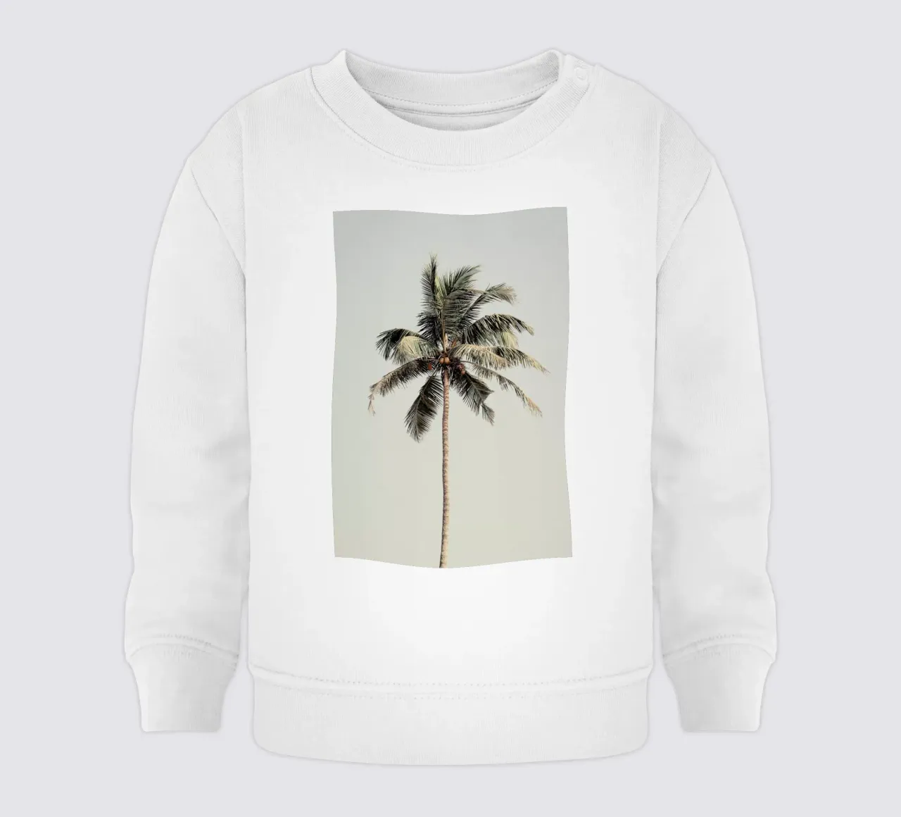 Palm Tree By The Beach felpa neonato da Victoria Frost