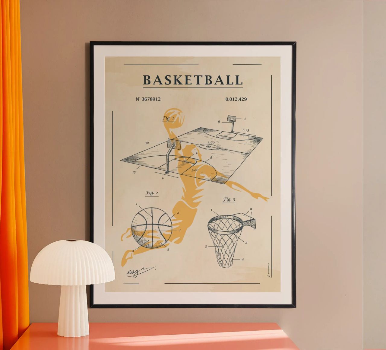 Brevet du basketball poster de Fabienne Petit