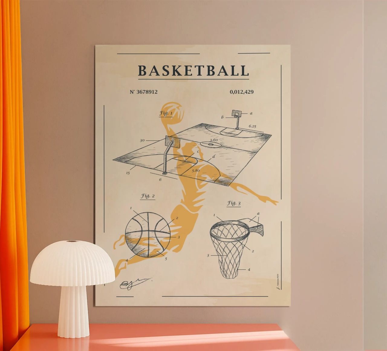 Brevet du basketball poster de Fabienne Petit